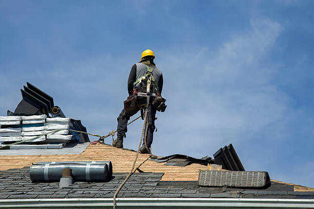 Professional Gutter Installation technician working in Vanceburg, KY